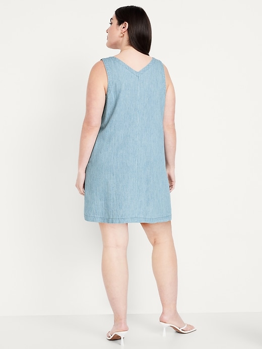 Image number 5 showing, Sleeveless Button-Front Mini Dress